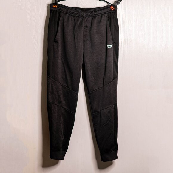 Reebok Black Athletic Joggers – Men's Size Large - Picture 1 of 6
